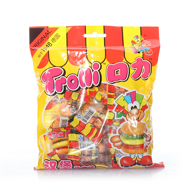¥口力汉堡橡皮糖(水果味凝胶糖果)(108g)