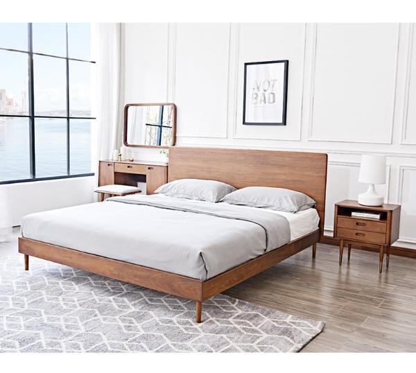 5米大床卧室1.8米双人床主卧轻奢木床