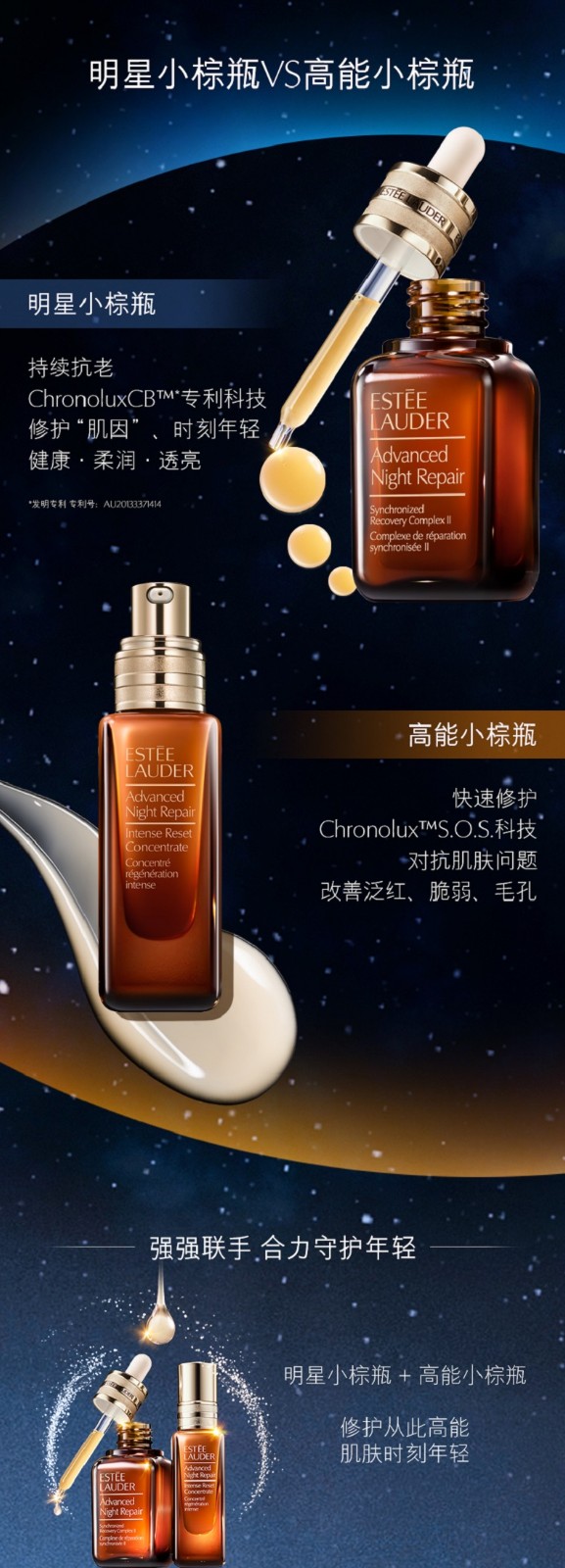 【支持购物卡】美国 雅诗兰黛 el 高能小棕瓶面部精华