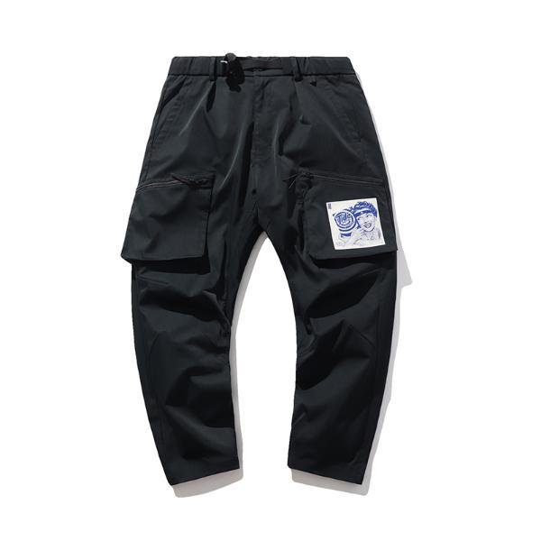 李宁badfivex汰渍联名款裤子男士2020新款男装平口运动长裤akxp335