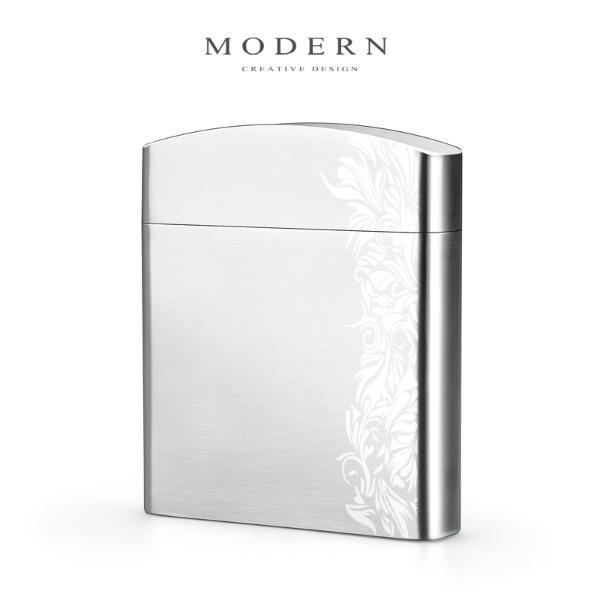 德国modern不锈钢香菸盒 男创意金属烟盒 超薄烟盒20支装可定制-表面