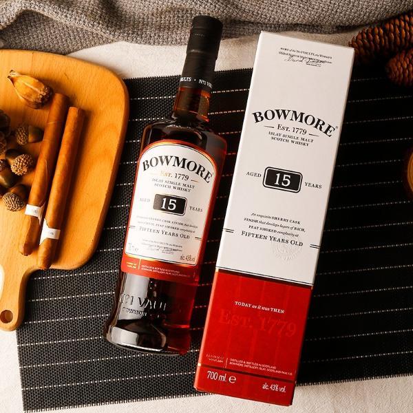 波摩(bowmore)苏格兰单一麦芽威士忌 原装进口洋酒 波摩15年700ml