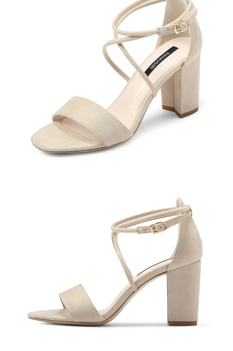 honeyGIRL2018夏季新款女鞋时尚罗马凉鞋一字