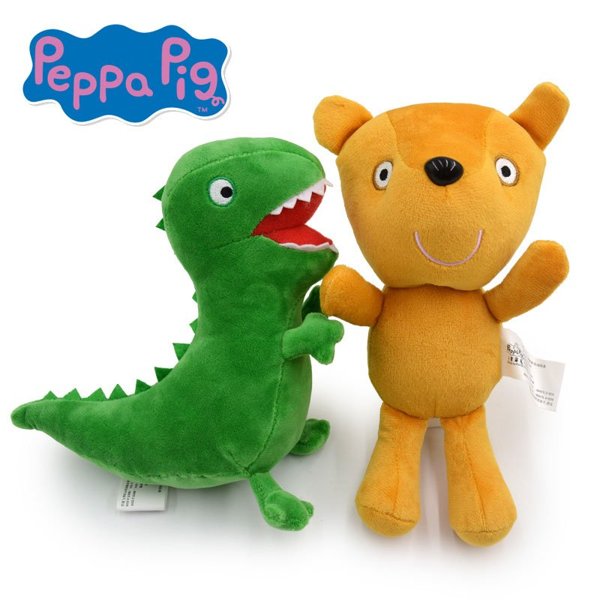佩佩猪乔治猪恐龙先生小猪佩奇的泰迪熊玩偶毛绒玩具