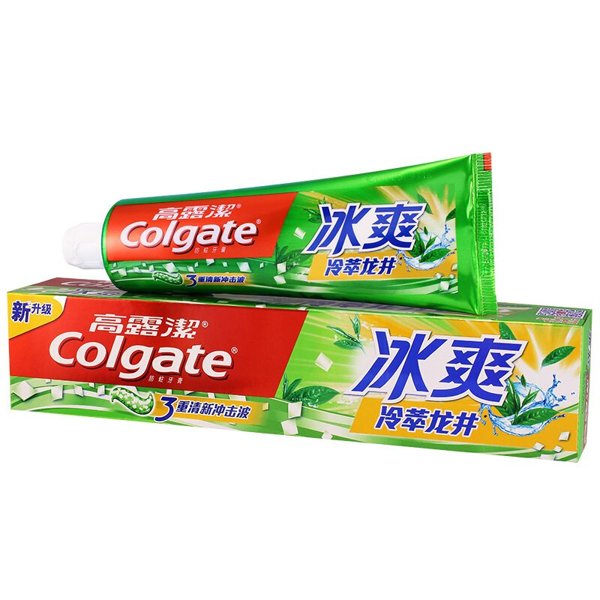 高露洁冰爽牙膏(天然茶香型)(180g)