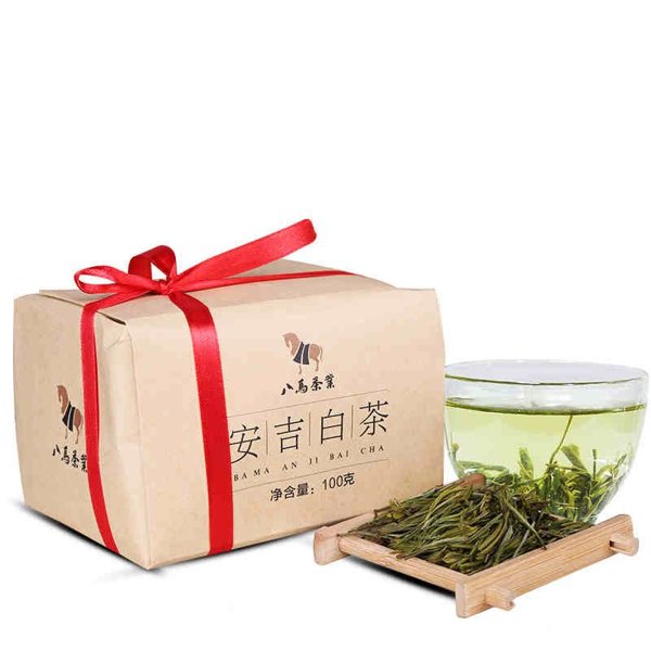 八马茶叶 安吉白茶 浙江绿茶 精品绿茶100g/袋 z0007