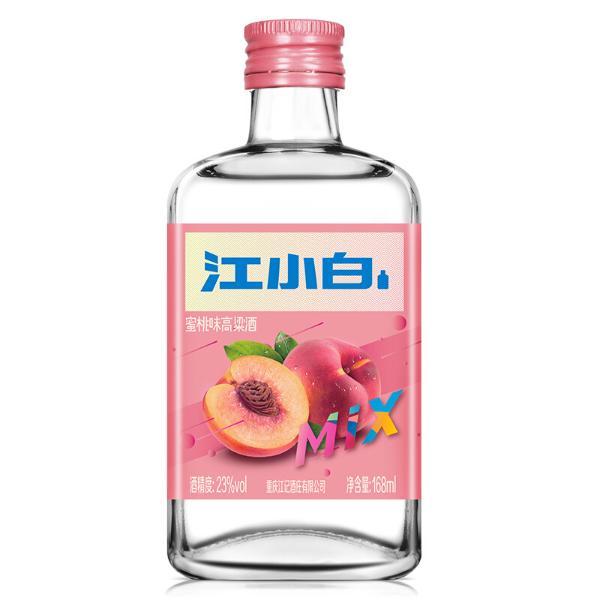 江小白 23度蜜桃味高粱酒168ml*6瓶白酒礼盒装