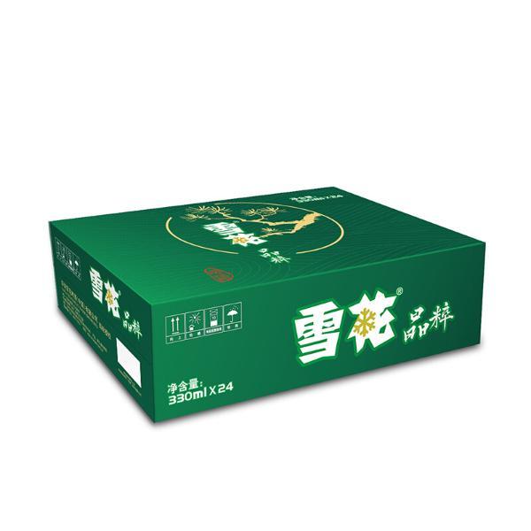 雪花啤酒(snowbeer) 晶粹(清爽升级版)330ml*24听 整箱装