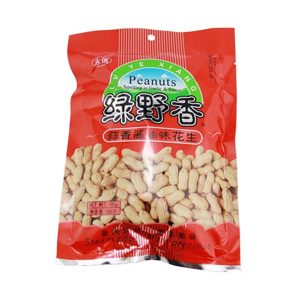 绿野香蒜香酱油花生160g2袋