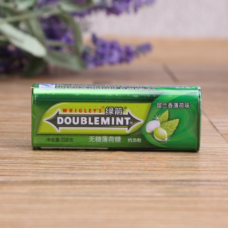 生鲜熟食 糖果巧克力 口香糖 绿箭 绿箭薄荷糖-留兰香薄荷味35粒金属