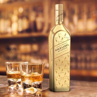 尊尼获加johnniewalker洋酒金方金牌调配苏格兰威士忌750ml新老包装
