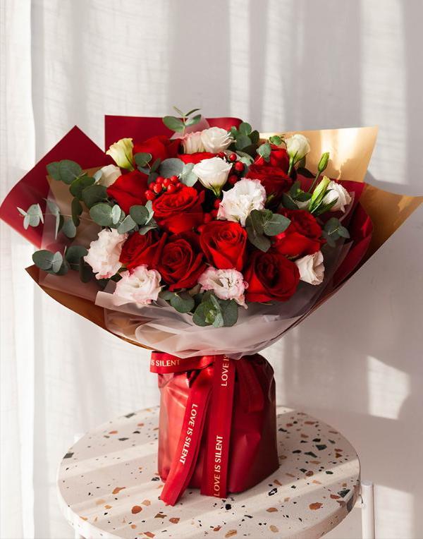 韩式系列/初心不负-卡罗拉玫瑰11枝鲜花