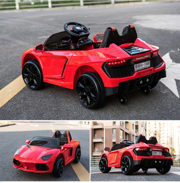 英莱儿儿童电动车四轮双驱玩具汽车可坐人遥控摇摆早教小孩玩具童车