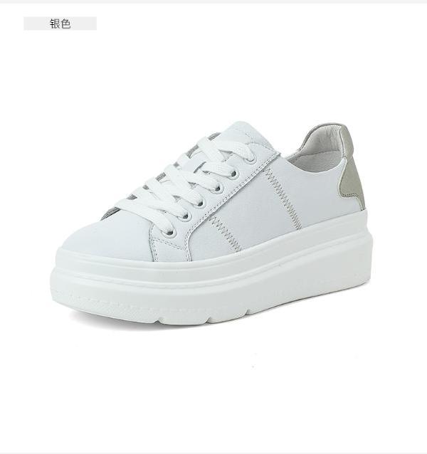 百田森小白鞋女 洋气厚底夏季百搭透气学生休闲鞋phq19530
