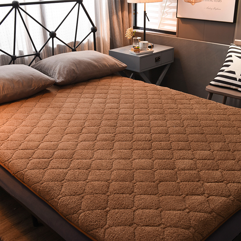 dream home 羊驼绒加厚床垫 单人双人家用垫被 学生宿舍保暖床垫上