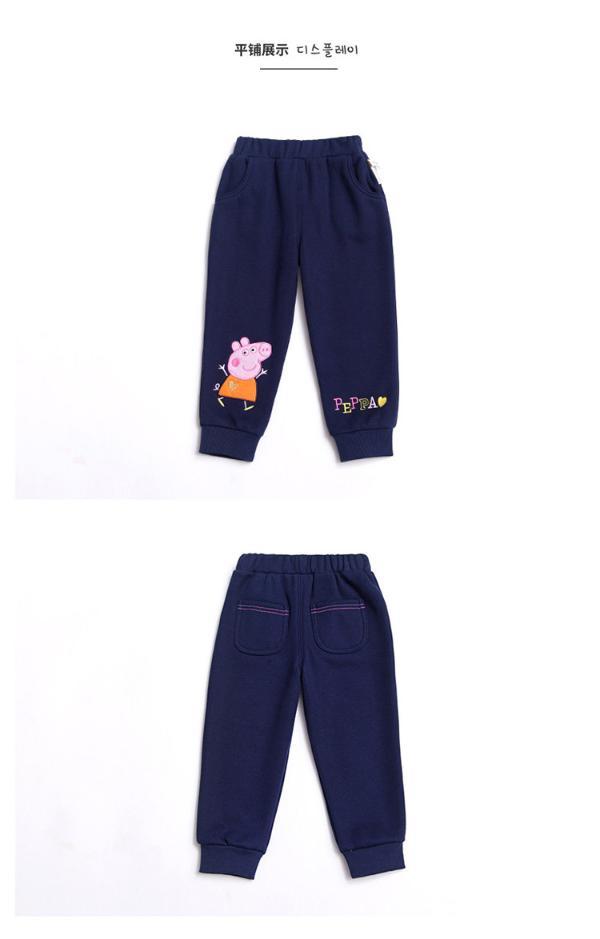 米妮哈鲁童装小猪佩奇女童婴幼儿2018冬装新款休闲裤yy5398蒨