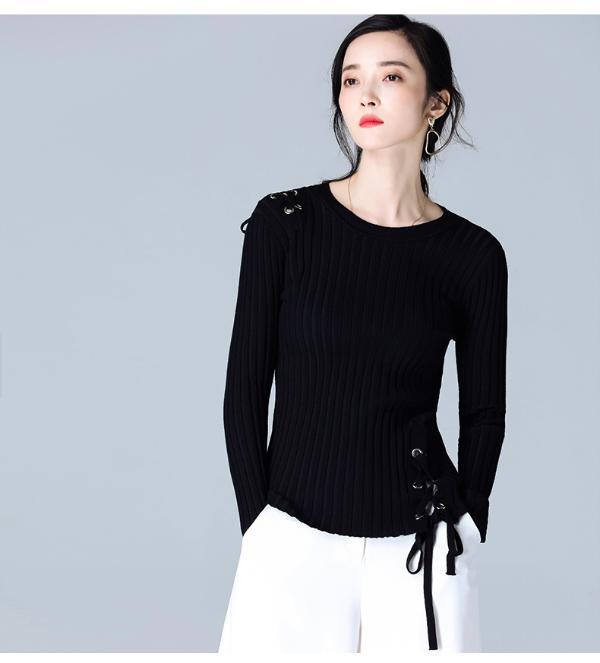 修允菲秋季新款女装毛衣韩版针织打底衫长袖半高领套头