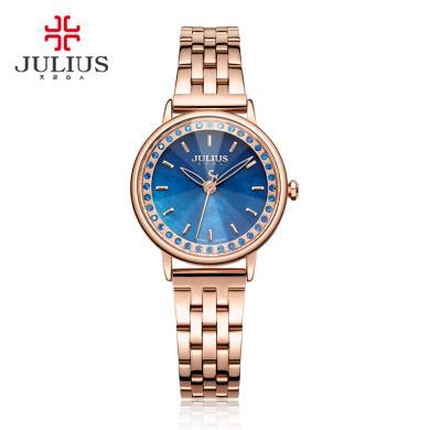 聚利时正品简约时尚镶钻手表防水链带石英时装手表女JA-959