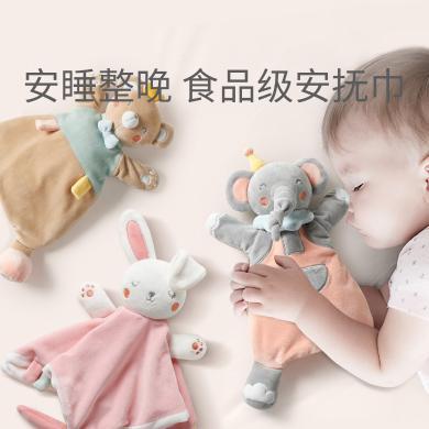 babygo安抚巾婴儿可入口睡眠宝宝睡觉神器安抚玩偶手偶安抚玩具