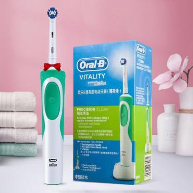 德国博朗oralb欧乐b电动牙刷 成人充电式家用D12S深度清洁防蛀牙-绿色