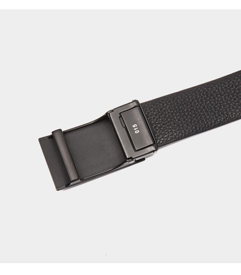 braun buffel/布兰施男商务正装腰带头层牛皮贴皮自动扣皮带包邮b1