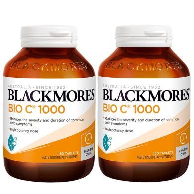 【支持购物卡】【2瓶】澳洲Blackmores澳佳宝 维生素C  150片/瓶