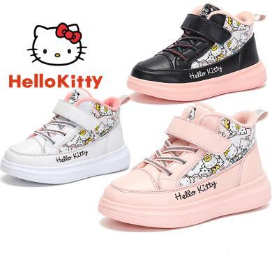 【比欧集合馆】Hellokitty女童棉鞋凯蒂猫冬季新款儿童运动鞋二棉加绒保暖防滑冬鞋K0543925A【比欧】