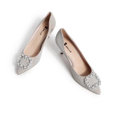 belle百丽2021春新商场同款亮片细高跟女鞋3dz15aq1