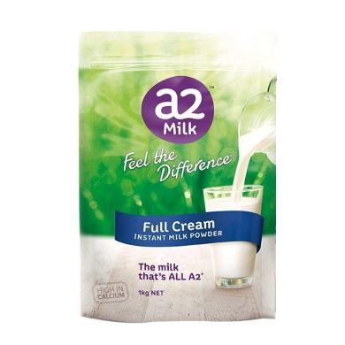 澳洲a2 速溶全脂成人奶粉1kg 青少年中老年人奶粉营养高钙牛奶A2全脂奶粉
