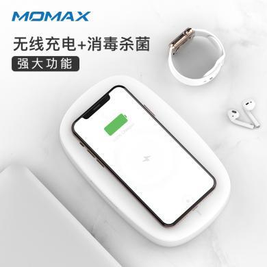摩米士MOMAX手机消毒器机多功能紫外线除菌消毒盒适用罩口眼镜耳机杀菌清洁安卓苹果通用Q.POWER UV-BOX无线充电消毒盒QU1（10W）