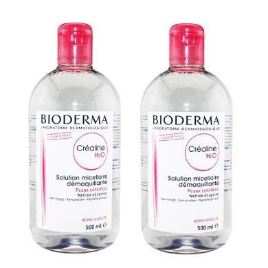 【2瓶】法国Bioderma贝德玛 舒妍温和保湿卸妆水500ml/瓶 粉瓶