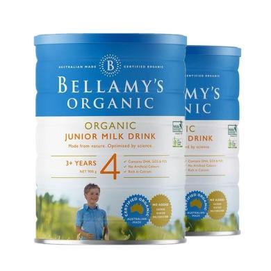 【2罐】澳洲Bellamys贝拉米有机婴幼儿奶粉 4段900g/罐