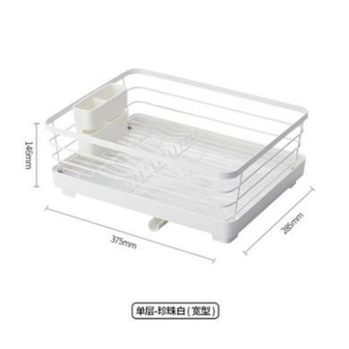 日本碗筷沥水收纳盒放碗盘子架asvel厨房置物架厨房碗碟架沥水架单层不锈钢