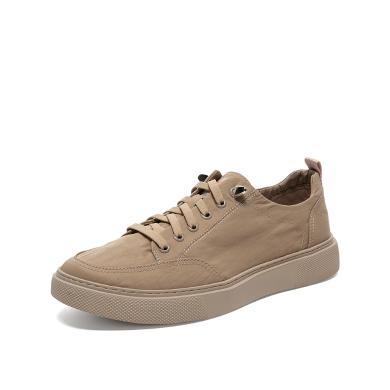 teenmix/天美意夏新款商场同款时尚简约系带男布鞋休闲鞋bwh43bm0