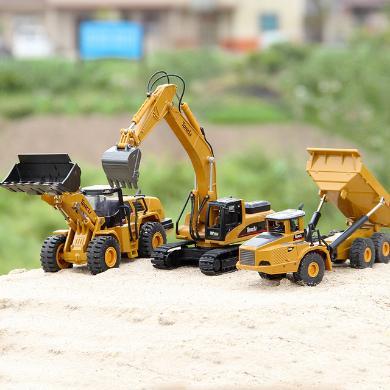 童励 挖掘机挖土机玩具汽车模型挖掘机儿童玩具玩具玩具仿真合金工程车玩具车儿童汽车男 tl26