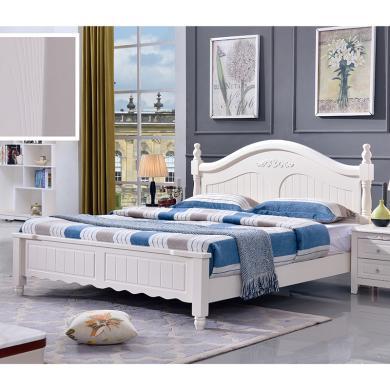 皇家密码美式橡木床1.8米1.5m简约轻奢卧室双人床实木床