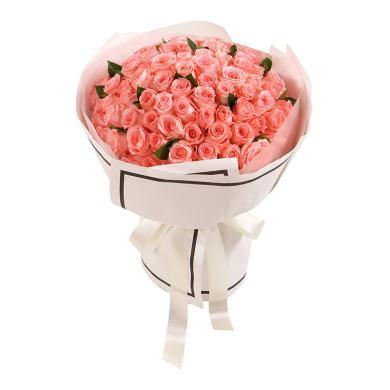 【幸福久久】鲜花99枝戴安娜粉玫瑰鲜花花束求婚表白送女友鲜花同城配送-1-其他