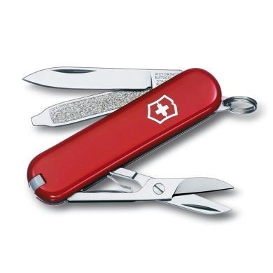 VICTORINOX 瑞士维氏军刀58MM 典范0.6223红色、2011炫彩系列 7种功能户外随身小刀多功能迷你折叠瑞士刀 正品