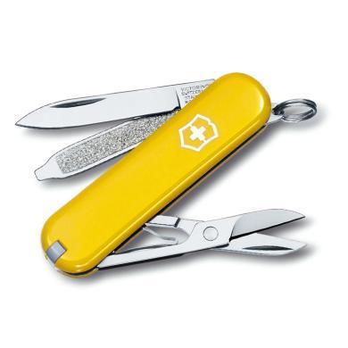 VICTORINOX 维氏瑞士军刀 58MM 典范0.6223.8 黄色 7种功能折叠刀 迷你水果刀