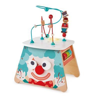 hape马戏团灯光秀游戏盒儿童可投影益智木制绕珠串珠早教玩具