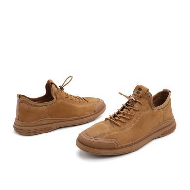 belle/百丽2020秋新商场同款猪皮革/纺织品男休闲工装鞋6zf01cm0