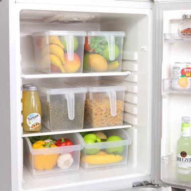 星优多功能塑料收纳盒厨房冰箱抽屉式食品保鲜盒客厅桌面水果储存盒X8060V