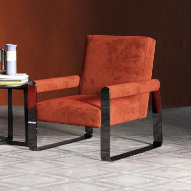 轻奢设计师休闲椅客厅阳台美式卧室椅子极简单椅单人沙发椅 YX-114