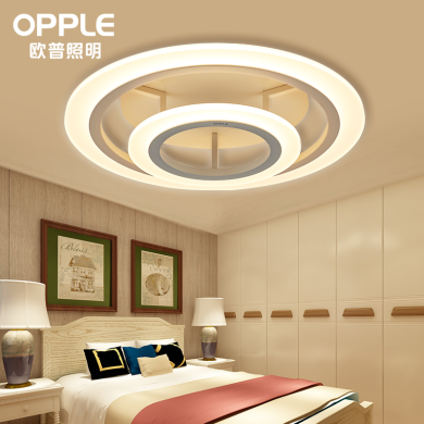 欧普照明LED吸顶灯客厅灯简约现代大气家用圆形卧室餐厅灯 新同乐