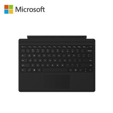 微软 Surface Pro 原装键盘盖 典雅黑 磁吸易拆卸 聚氨酯材质 磨砂手感 键盘背光灯+玻璃精准式触控板 兼容Surface Pro 7 Pro 6/5/4/3代产品