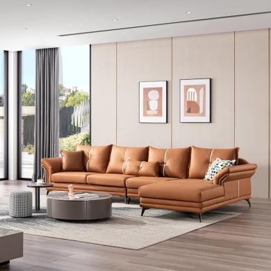皇家密码 科技布沙发北欧简约现代大小户型客厅整装转角型布艺沙发