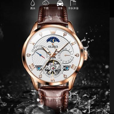 欧利时手表瑞士机械表男士全自动正品名表夜光防水时尚腕表