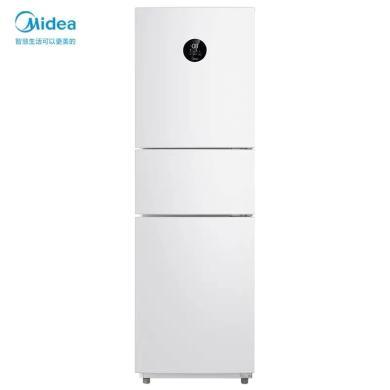 美的(Midea)215升变频一级能效三门家用冰箱风冷无霜小冰箱BCD-215WTPZM(E)中门智能家电节能低噪