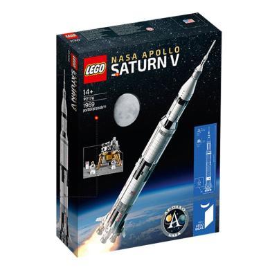 LEGO乐高 Ideals创意典藏系列拼装积木玩具 宇航局阿波罗土星五号1969粒92176