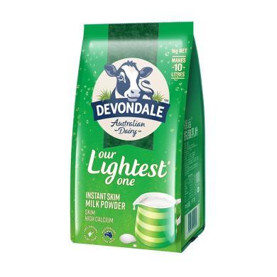 澳洲德运Devondale高钙脱脂成人奶粉 营养牛奶1kg/袋 德运脱脂奶粉
